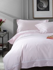 The Lyndon Company Rose/White Southport Duvet Cover and Pillowcase Set - Image 5 of 7