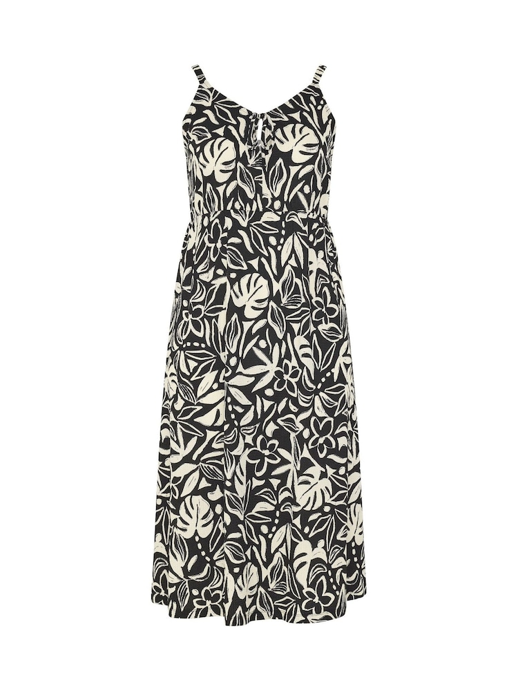 Yours Curve Black Textured Keyhole Dress - Image 5 of 5 Yours Curve Black Textured Keyhole Dress - Image 5 of 5