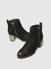 Red Or Dead Black Ramp Nubuck Leather Boots - Image 3 of 4