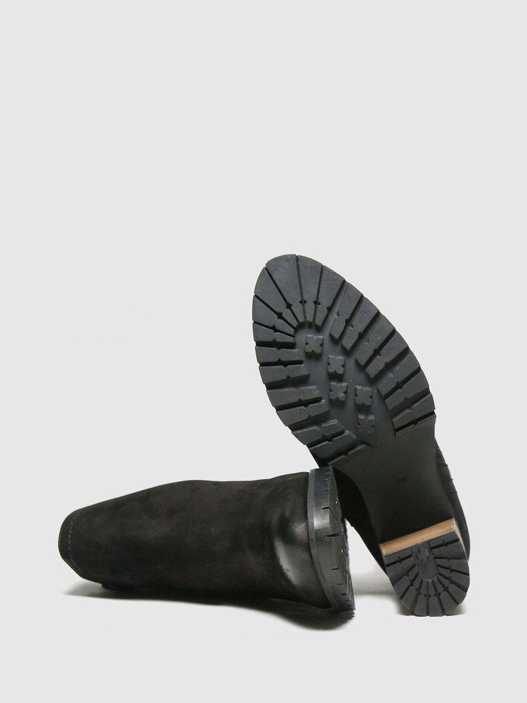 Red Or Dead Black Ramp Nubuck Leather Boots - Image 4 of 4