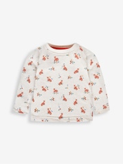JoJo Maman Bébé Marl Green Fox Boys' Sausage Dog Appliqué Pocket Dungarees & Top Set - Image 3 of 6