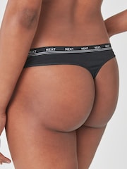 Negro - Pack de 4 bragas con logotipo - Imagen 2 de 2