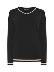 M&Co Black Tipped Long Sleeve Jumper - Image 5 of 5