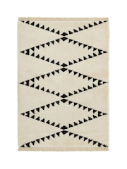 Asiatic Rugs Cream Rocco Flags Ultra Soft Rug - Image 1 of 4