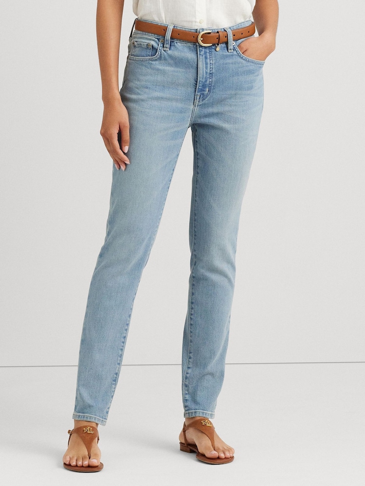 Lauren Ralph Lauren High-Rise Skinny Ankle Jeans - Image 1 of 10
