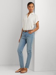 Lauren Ralph Lauren High-Rise Skinny Ankle Jeans - Image 7 of 10