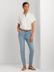 Lauren Ralph Lauren High-Rise Skinny Ankle Jeans - Image 8 of 10