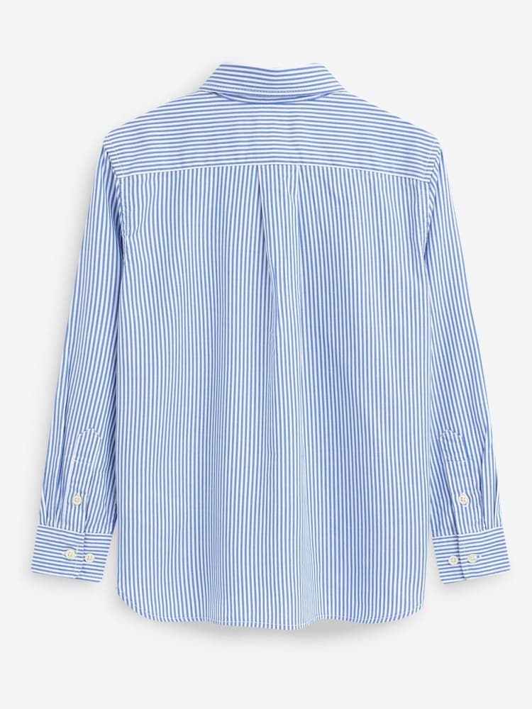 Weiß - Polo Ralph Lauren gestreiftes Popeline-Logohemd in Weiß für Jungen - Bild 2 von 3