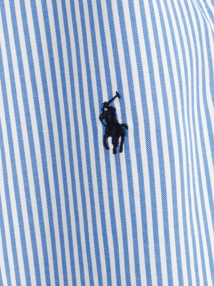 Weiß - Polo Ralph Lauren gestreiftes Popeline-Logohemd in Weiß für Jungen - Bild 3 von 3