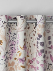 Mauve Purple Botanical Made to Measure Curtains - Image 7 of 9