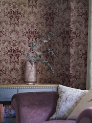 Laura Ashley Pale Blackberry Purple Appoline A4 Wallpaper Sample - Image 1 of 2