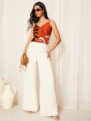 Friends Like These Red Strappy Cami Bead Detail Vest Top - Image 3 of 4