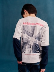 Abercrombie & Fitch Denim Blue Straight Fit Jeans - Image 6 of 10
