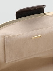 Mango Brown Clutch with Gold Hardware - Image 2 of 4