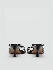 Mango Black Polka Dot Kitten Heels - Image 3 of 5