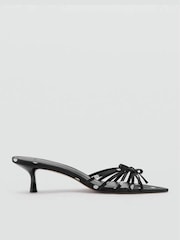 Mango Black Polka Dot Kitten Heels - Image 4 of 5