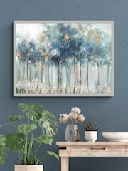 Artko Blue Golden Forest by Allison Pearce Framed Art - Image 1 of 3