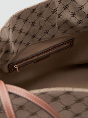 Mango Brown Monogram Shoulder Bag - Image 4 of 5