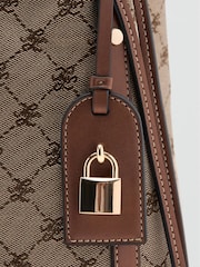 Mango Brown Monogram Shoulder Bag - Image 5 of 5