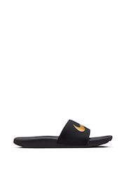 Negro/dorado - Nike Kawa Junior/Youth Sliders - Imagen 1 de 6
