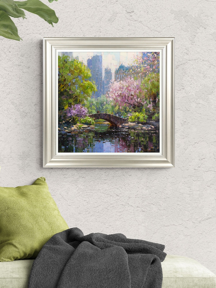 Artko Champagne Silver Spring in Central Park by Vadim Dolgov Framed Art - Image 1 of 3