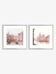 Artko Silver Autumn in Venice Set of 2 by David Norman Framed Art - Image 2 of 3