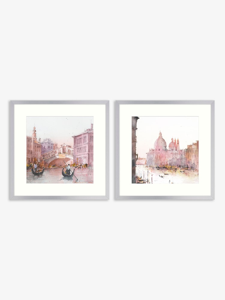 Artko Silver Autumn in Venice Set of 2 by David Norman Framed Art - Image 2 of 3 Artko Silver Autumn in Venice Set of 2 by David Norman Framed Art - Image 2 of 3