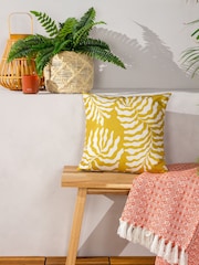 furn. Yellow Tocorico Botanical Outdoor Cushion - Image 1 of 5