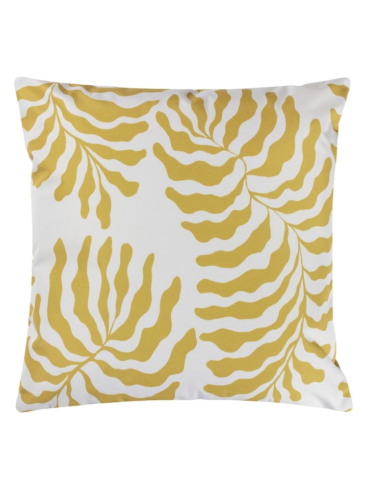 furn. Yellow Tocorico Botanical Outdoor Cushion - Image 2 of 5