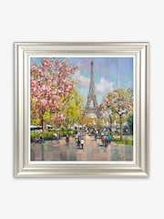 Artko Champagne Silver Spring in Paris by Vadim Dolgov Framed Art - Image 2 of 3