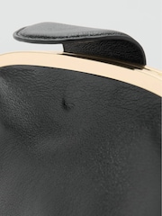 Mango Black Clutch with Gold Hardware - Image 4 of 5