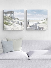 Artko Set of 2 Canvas Pathway To The Beach by Macneil Canvas Framed Art - Image 1 of 3