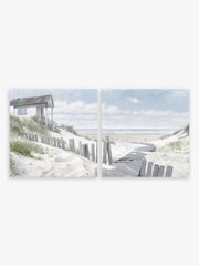 Artko Set of 2 Canvas Pathway To The Beach by Macneil Canvas Framed Art - Image 2 of 3