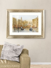 Artko Gold Rialto Bridge by David Norman Framed Art - Image 1 of 3