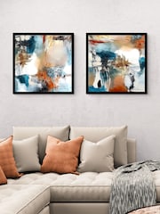 Artko Black Abstract Continuity by Natasha Barnes Framed Art Set of 2 - Image 1 of 3