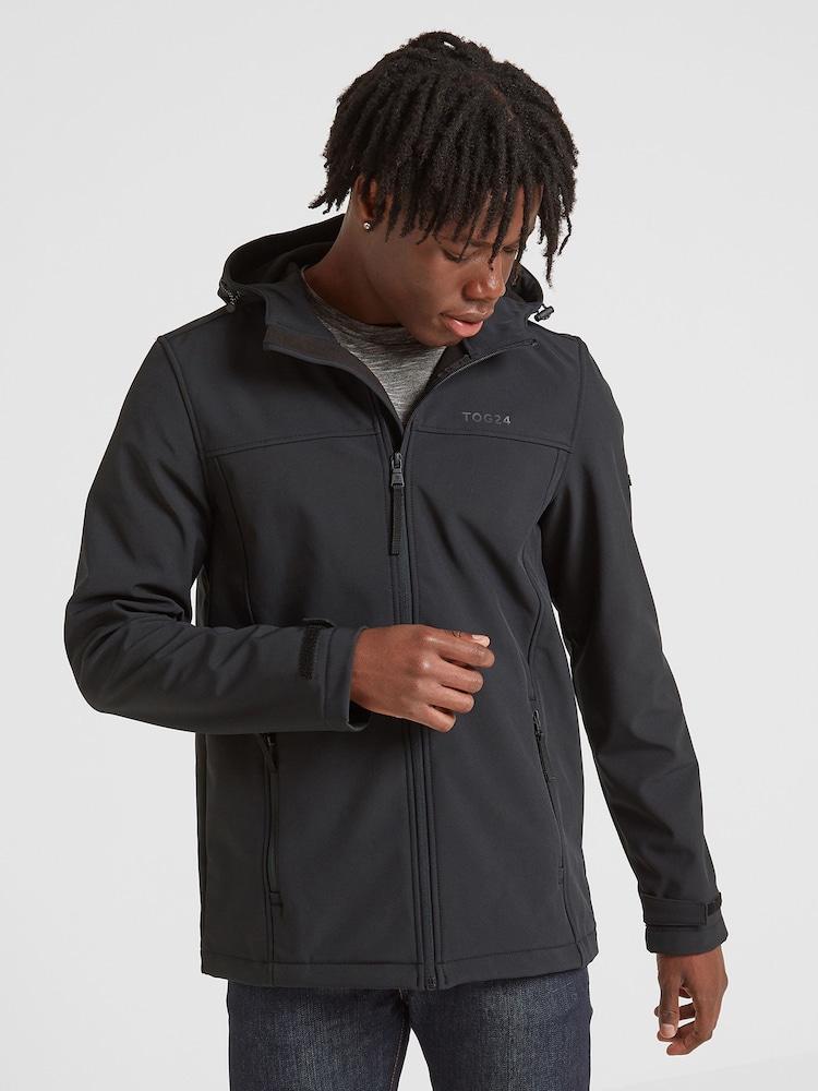 Tog 24 Black Chrome Feizor Softshell Hooded and Waterproof Jacket - Image 1 of 5