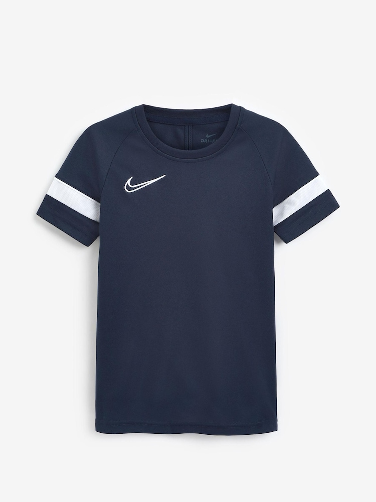Nike Navy Dri-FIT Academy T-Shirt - Image 1 of 5