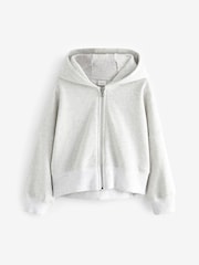 Grey Zip Through Hoodie (3-16yrs) - Image 4 of 6