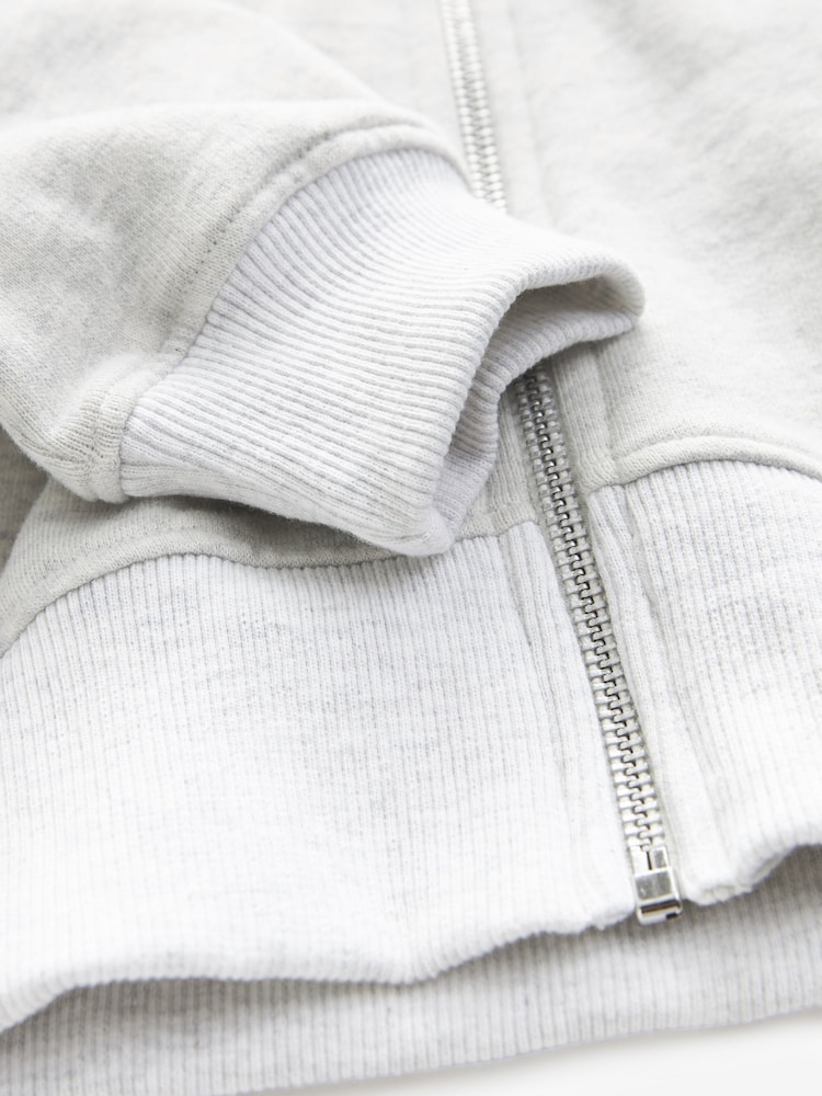 Grey Zip Through Hoodie (3-16yrs) - Image 6 of 6
