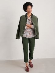Seasalt Cornwall Green Petite Brightwork Moleskin Jacket - Image 1 of 5