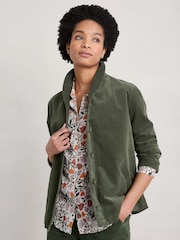 Seasalt Cornwall Green Petite Brightwork Moleskin Jacket - Image 2 of 5