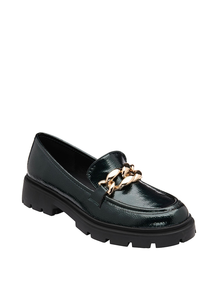 Lotus Green Patent Loafers - Image 1 of 4