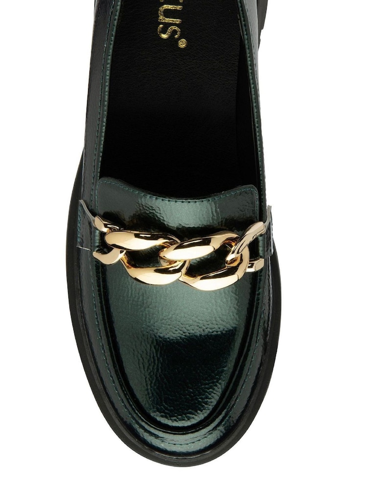 Lotus Green Patent Loafers - Image 4 of 4