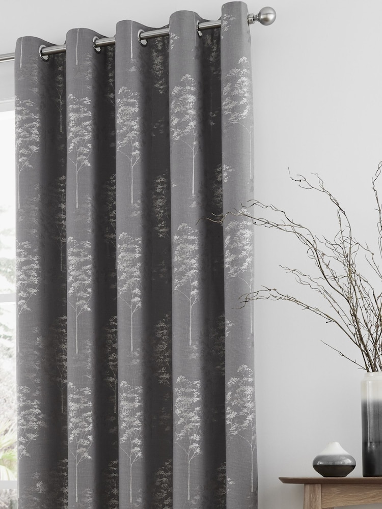 Cortina Elmwood Cortinas de luxo Jacquard com ilhós - Imagem 1 de 2