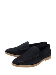 Lotus Blue Suede Loafers - Image 2 of 4