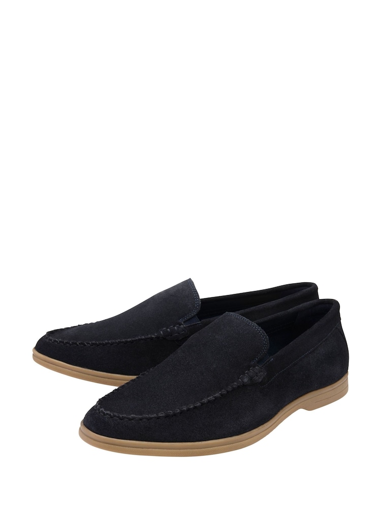 Lotus Blue Suede Loafers - Image 2 of 4