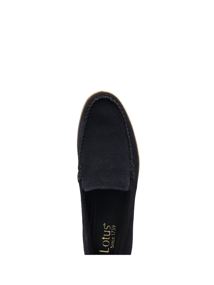 Lotus Blue Suede Loafers - Image 4 of 4