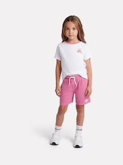 New Balance White Sticker Graphic T-Shirt & Shorts Set - Image 1 of 9