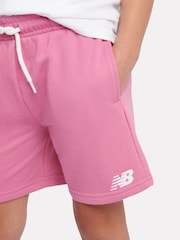 New Balance White Sticker Graphic T-Shirt & Shorts Set - Image 5 of 9