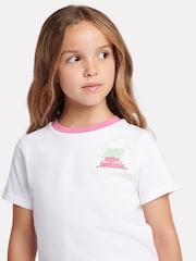 New Balance White Sticker Graphic T-Shirt & Shorts Set - Image 6 of 9